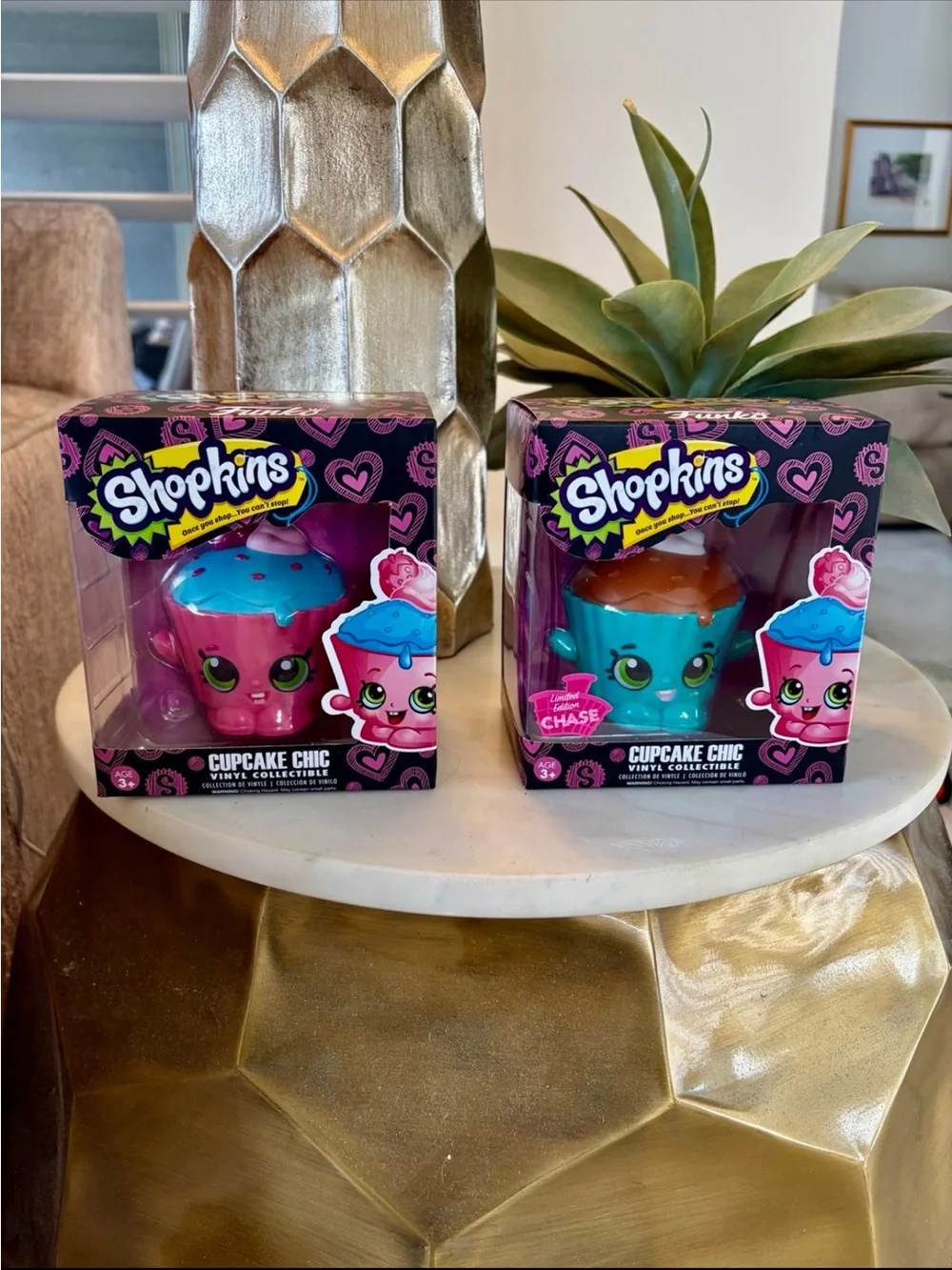 Funko Shopkins Cupcake Chic Vinyl Collectible Toy Pink & Blue With Chase New